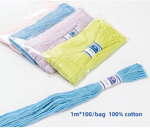 Fil à broder en coton mercerisé 100% 1m*100/sac, tressé, bricolage, pompon, fil torsadé, <span class=keywords><strong>broderie</strong></span> à la main, couture, tricot, <span class=keywords><strong>broderie</strong></span> - Product Image 2