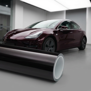 Film de protection de carrosserie de voiture en TPU anti-rayures auto-adhésif rouge, film vinyle changeant de couleur - Product Image 4