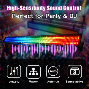 Barra de Luces Estroboscópicas LED de 250W, <span class=keywords><strong>Precio</strong></span> de Fábrica al por Mayor, RGBW, 48+24 Segmentos, Efecto de Lavado Estroboscópico, DMX512, para Discotecas, Bodas, DJ, Escenarios - Product Image 3