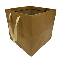 Sacs de shopping personnalisés de luxe en kraft brun laminé, écologiques et recyclés, pour mariages, anniversaires, fêtes, Noël, chaussures, cadeaux