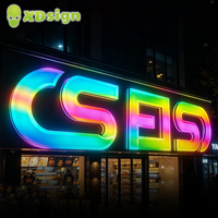 Lettres lumineuses LED dynamiques personnalisées à couleurs magiques, certifiées CE, IPx7, en acrylique lisse, avec contrôle Bluetooth, pour publicité automobile