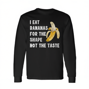 Je mange des bananes pour la forme, pas pour le goût T-shirt à manches longues - Product Image 2