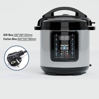 Cuisinière à pression électrique avec cuve intérieure en aluminium 6L Nouvelle cuisinière à pression électrique Coque en acier inoxydable colorée