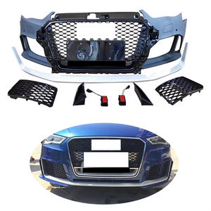 Kit Carrozzeria Più Venduto Paraurti Anteriore con Griglia a Nido d'Ape per <span class=keywords><strong>Audi</strong></span> <span class=keywords><strong>A3</strong></span> S3 8V Aggiornamento a RS3 <span class=keywords><strong>2014</strong></span> 2015 2016 - Product Image 1