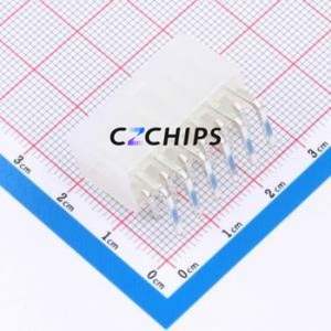 5569-2x6P WZ Wire-to-Board Pin Header Bent Lead Through Hole,P=4.2mm Connector 2x6P 4.2mm Right Angle Insert 12P - Product Image 2