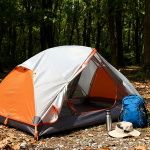 Tenda <span class=keywords><strong>da</strong></span> <span class=keywords><strong>Campeggio</strong></span> <span class=keywords><strong>per</strong></span> 2 Persone, Quattro Stagioni, Doppio Strato, Impermeabile 3000mm+, Leggera con Pali in Alluminio <span class=keywords><strong>per</strong></span> Escursioni all'Aperto - Product Image 4