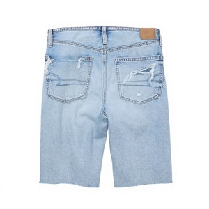Women's <b>High</b> Waist Denim Shorts Custom Stretch Jean Shorts Casual Summer Fashion OEM ODM Private Label Manufacturer - Product Image 2