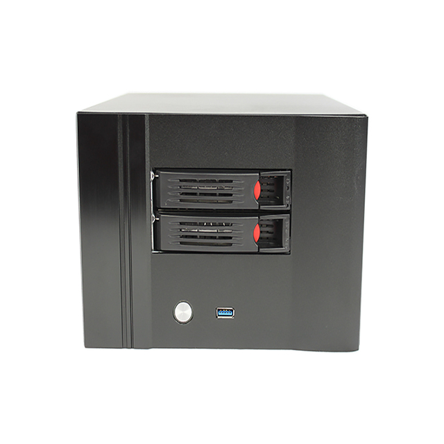 2 Bay ITX NAS Drive Case with Hot-Swap for Nas Server Block Chain Industrial Chassis in Stock