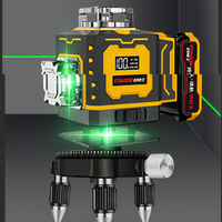Niveau laser à lumière rouge de haute qualité ODM, niveleur de terrain autonivelant 12/16 lignes, garantie 3 ans, batterie au lithium pour usage domestique et industriel