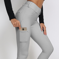 Pantalon d'Équitation Femme Fond Intégral Silicone Extensible Guêtres Leggings Chevaux LOGO Personnalisé Prêt à Expédier