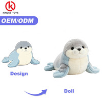 Boneka Rubah Arktik Custom Made, Hewan Boneka Isi Dakron untuk Maskot Merek, Bahan Plush Lembut Bersertifikat CE, 25cm, 100 Pcs MOQ OEM