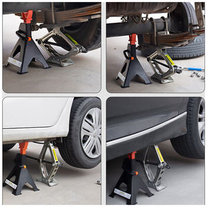حامل جاك سيارة بسعة 3 طن من الفولاذ زوج واحد ، رفع قابل للتعديل لشاحنة سيارات الرباعي الصغيرة - Product Image 4