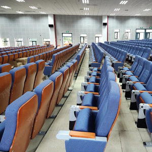 Sillas de Auditorio Bo Huiyu HB610 Azul Oscuro con Pasamanos para Escuelas y Salas de Conferencias - Product Image 1
