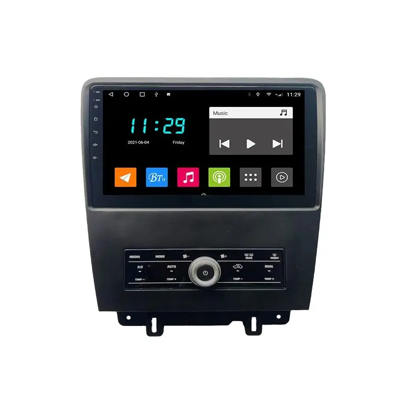 Android DSP 4G WIFI GPS навигация для Ford Mustang 2010-2014 с поддержкой Bluetooth и встроенным GPS помощь при реверсинге автомобильный DVD-плеер