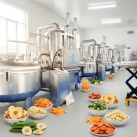 Automatische vacuümfriteuse voor lage temperaturen, voor fruit en groenten