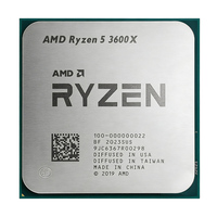 Processeur CPU 3600X débloqué, 95W, 3 Mo de cache, 6 cœurs, 3,8 GHz, 12 threads, 7 nm, DDR4, socket P, faible latence pour utilisation en serveur
