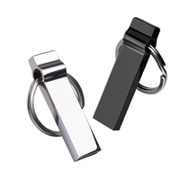 Clés USB 2.0 personnalisées avec porte-clés, prix direct usine, clé USB 4 Go en métal