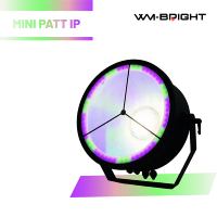 Projecteurs LED Wash rétro 450W IP54 IP RGBLAC 6-en-1 1800~8500K Mini PATT DMX512 à suspension pour DJ, discothèques et événements