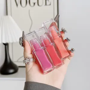 Neue transparente Lipgloss-Röhre 105 Farben glänzender Lipgloss Matte flüssiger Lippenstift Eigenmarke veganer Lipgloss