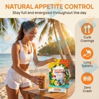 Poudre de café aux champignons avec extrait de Garcinia, mélange de café instantané, boisson fonctionnelle, OEM ODM, marque privée, formule personnalisée