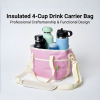 Sac isotherme en cuir pour bouteille d'eau, sac fourre-tout multi-compartiments, bandoulière réglable pour les voyages modernes et minimalistes