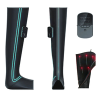 Eveekon Bottes de récupération à la lumière rouge, Bottes de récupération Appareil de massage par compression, Machine à bottes de récupération pour thérapie des jambes par compression d'air