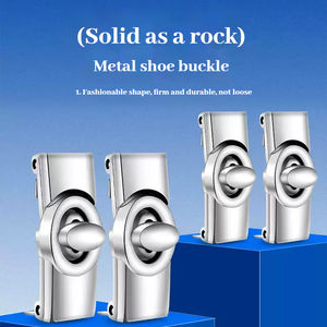 Olian Nouveau Style Personnalisé Élastique Plat Lazy Lacets Métal Croix Boucle Sans Cravate Lacet Sneaker Lacets Accessoires - Product Image 3