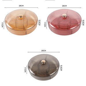 Bandeja de Frutas Hermética de Plástico para el Hogar, para el Año Nuevo Chino, con Compartimentos, Multicapa, para Almacenamiento de Frutas Secas - Product Image 1