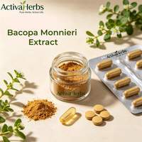 Extrait de Bacopa Monnieri en poudre à 50 % de bacopasides de haute pureté, ingrédient de supplément, fourni directement par l'usine