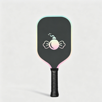 Raquette de pickleball professionnelle FitSpark Gen 3+ en fibre de carbone nid d'abeille T700 sans bordure, ensemble complet, approuvée USAPA, durable et portable