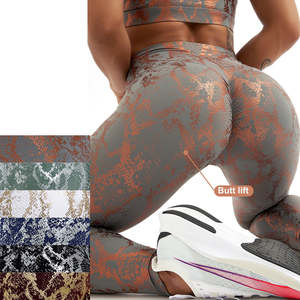 Nuovi Arrivi Leggings da Palestra e Yoga da Donna Effetto Push-Up Pantacollant Fitness a Vita Alta Pantaloni da Allenamento Sportivo - Product Image 4