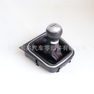 ฝาครอบหัวเกียร์หนังสำหรับรถยนต์ Volkswagen Golf 6 Sagitar DZ01 Q6 K4 ดีไซน์ตามหลักสรีรศาสตร์ - Product Image 4