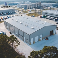 Atelier en structure acier fermée, grand atelier en acier scellé, résistant au vent, à la neige et aux tremblements de terre, bâtiment d'entrepôt industriel préfabriqué