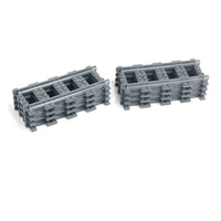 Ensemble de rails de train en blocs de construction, rails droits et courbés, pièces de chemin de fer en plastique emboîtables pour jouets de construction de modèles DIY