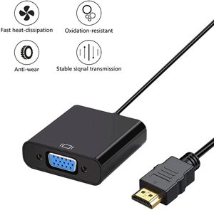 HDTV-Tương Thích Với VGA Adapter VGA Mạ Vàng HDTV-Tương Thích Với VGA Chuyển Đổi Tương Thích Cho Máy Tính Máy Tính Xách Tay PC Màn Hình Máy Chiếu - Product Image 3