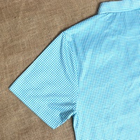 Vêtements de marque, tissu polyester à motif à carreaux imprimé sur mesure, tissu rafraîchissant, polo de sport pour homme, extensible dans 4 directions, performance sportive, golf
