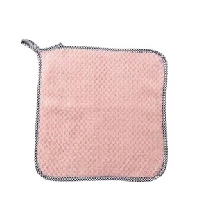 Serviettes Qisheng en microfibre corail, chiffon de nettoyage 25x25, absorbant, torchon de cuisine, chiffon pour essuyer la table - Product Image 5