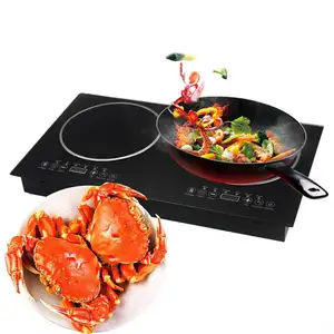 Home Appliance Built-in Ceramic, Glass Panel 2 Burners Electric Ceramic Cooktop With CB Certificate/