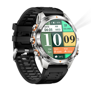 นาฬิกาอัจฉริยะไฟฉาย KT80แสง UV, โทรอัจฉริยะโหมดการเคลื่อนไหวหลายจุด515mAh 3ATM นาฬิกาอัจฉริยะกันน้ำกลางแจ้ง - Product Image 3