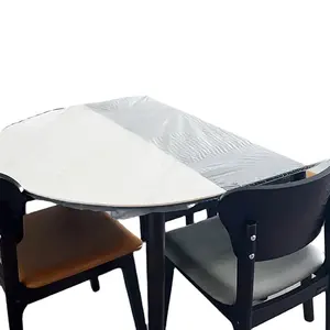 热卖价格实惠的pe塑料桌布防水一次性桌罩