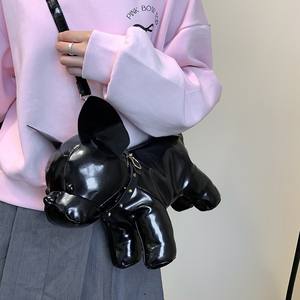 Sac à main mignon style bouledogue français rouge pour femme, nouveau modèle 2026, original et unique, sac bandoulière en forme d'animal jouet - Product Image 4