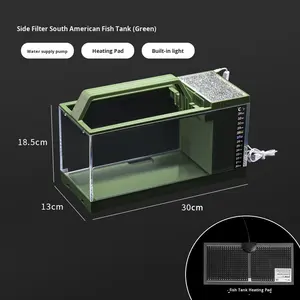 Superheldere Vissentankbodemverwarming Zijfilter Binnenverlichting Moeiteloos Viskeing Huis <span class=keywords><strong>Aquarium</strong></span> 7.28*11.81*5.12 Inch - Product Image 6