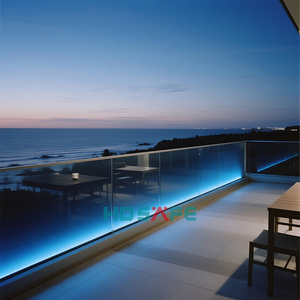 Profilé en aluminium sans cadre pour garde-corps en verre, <span class=keywords><strong>éclairage</strong></span> LED en U pour sol <span class=keywords><strong>de</strong></span> <span class=keywords><strong>bord</strong></span> <span class=keywords><strong>de</strong></span> <span class=keywords><strong>mer</strong></span>, garde-corps <span class=keywords><strong>de</strong></span> balcon, base <span class=keywords><strong>de</strong></span> garde-corps d'escalier, main courante en verre - Product Image 1