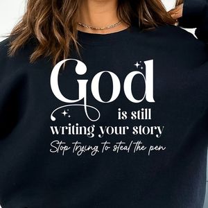 La bibbia a trasferimento termico DTF Wondove Christian da 11 pollici che stampa il ferro da stiro su dio sta ancora scrivendo il Design degli adesivi della tua storia - Product Image 3