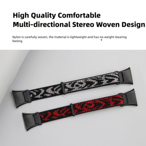 Correa de reloj de nailon transpirable para <span class=keywords><strong>Xiaomi</strong></span> Mi <span class=keywords><strong>Band</strong></span> <span class=keywords><strong>7Pro</strong></span> reemplazo de liberación rápida correa de reloj inteligente deportiva duradera ajustable Unisex - Product Image 6