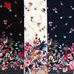 Tela Modal de Rayón de Alta Calidad, Blanca, 45s, Viscosa, Lisa, con Estampado Floral, para Vestidos - Product Image 2