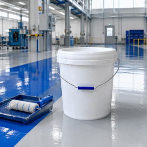 Factory Direct Round Sealed Drum Pail <b>With</b> Handle for Paint Coating Adhesive Liquid Industrial Packaging - Product Image 1