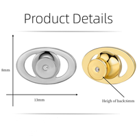 Offre Spéciale : Lot de 4 attaches de boucles d'oreilles plates à verrouillage renforcé pour boucles d'oreilles lourdes et puces d'oreilles