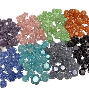 Dernière mode couleurs mélangées ABS perle fleur perles en vrac bijoux à bricoler soi-même coque de téléphone décor - Product Image 1