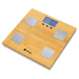 Factory Supplier Bamboo Bathroom Scale platform Smart for analyze fat water electronic body fat scale digital